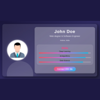 Modern Profile Page Design Using HTML & CSS | Stylish Profile Card Tutorial

