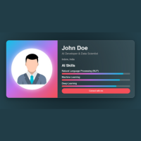 Profile Page Design Using HTML & CSS | Stylish Profile Card Tutorial
